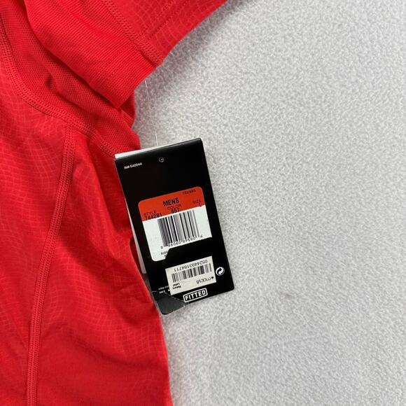 Nike Pro Shirt Men's large Red Blue Fitted Training Gamme Hypercool Series NEW - Picture 2 of 9